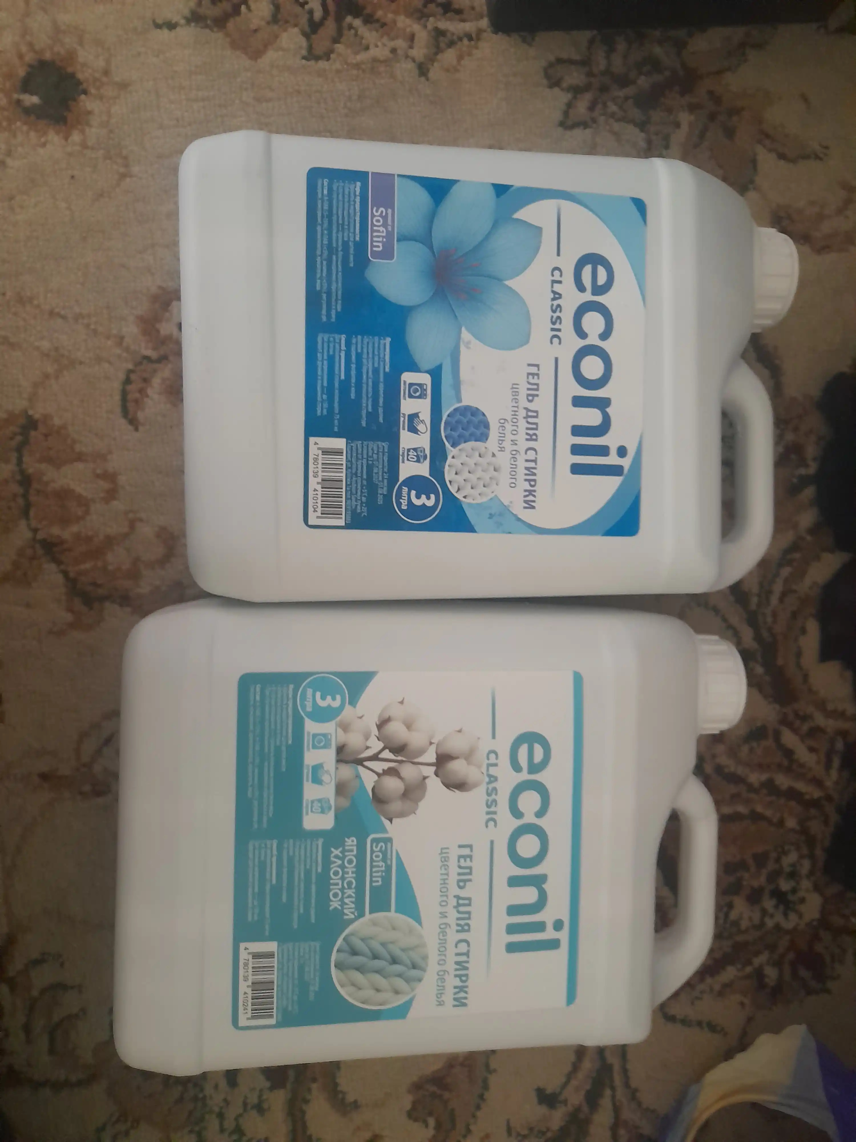 Гель для стирки Econil, 6 л, жидкий стиральный порошок