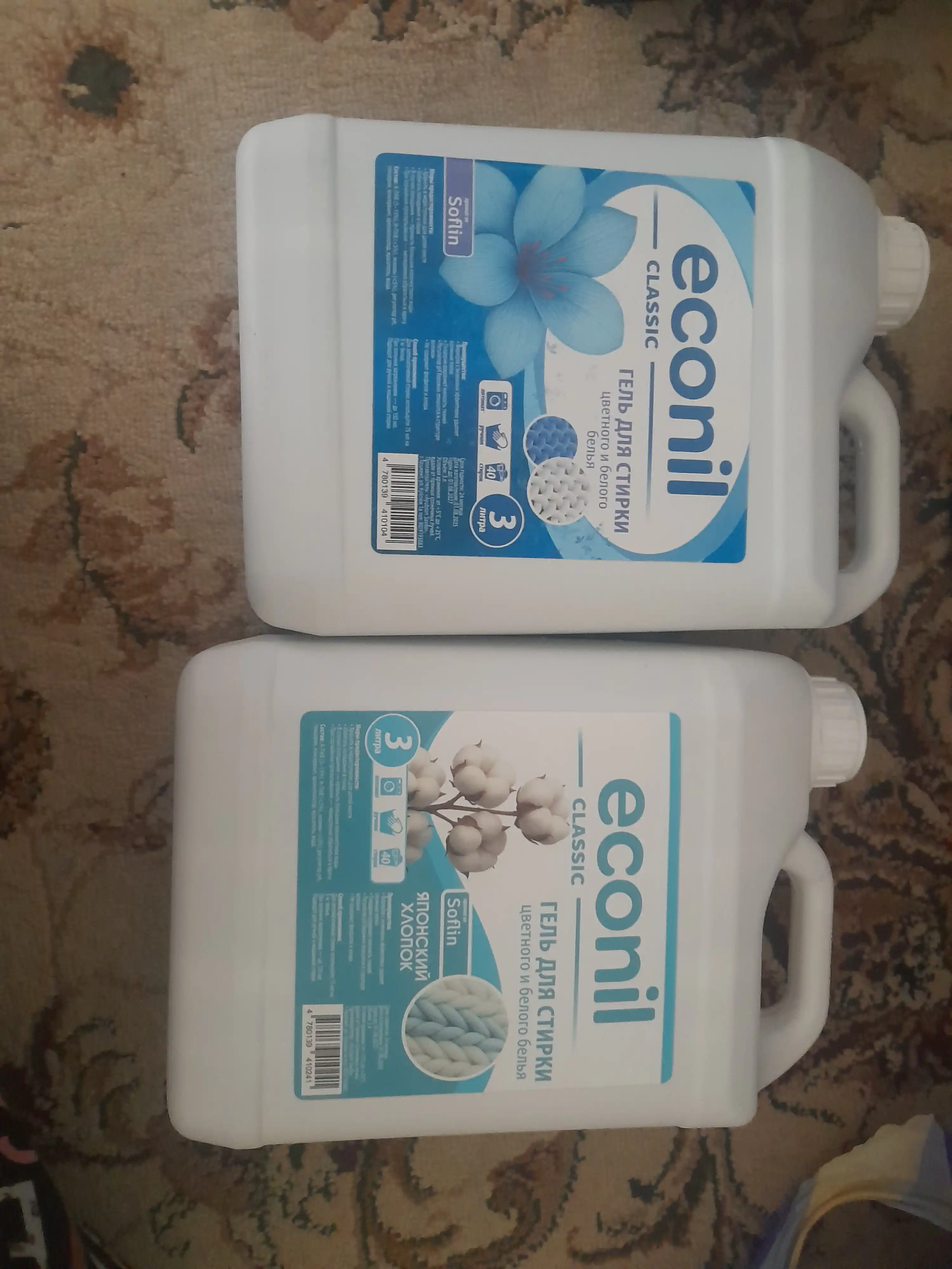 Гель для стирки Econil, 6 л, жидкий стиральный порошок