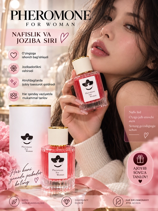Feramon atir ayollar va erkaklar uchun Pheromone for Man and Women