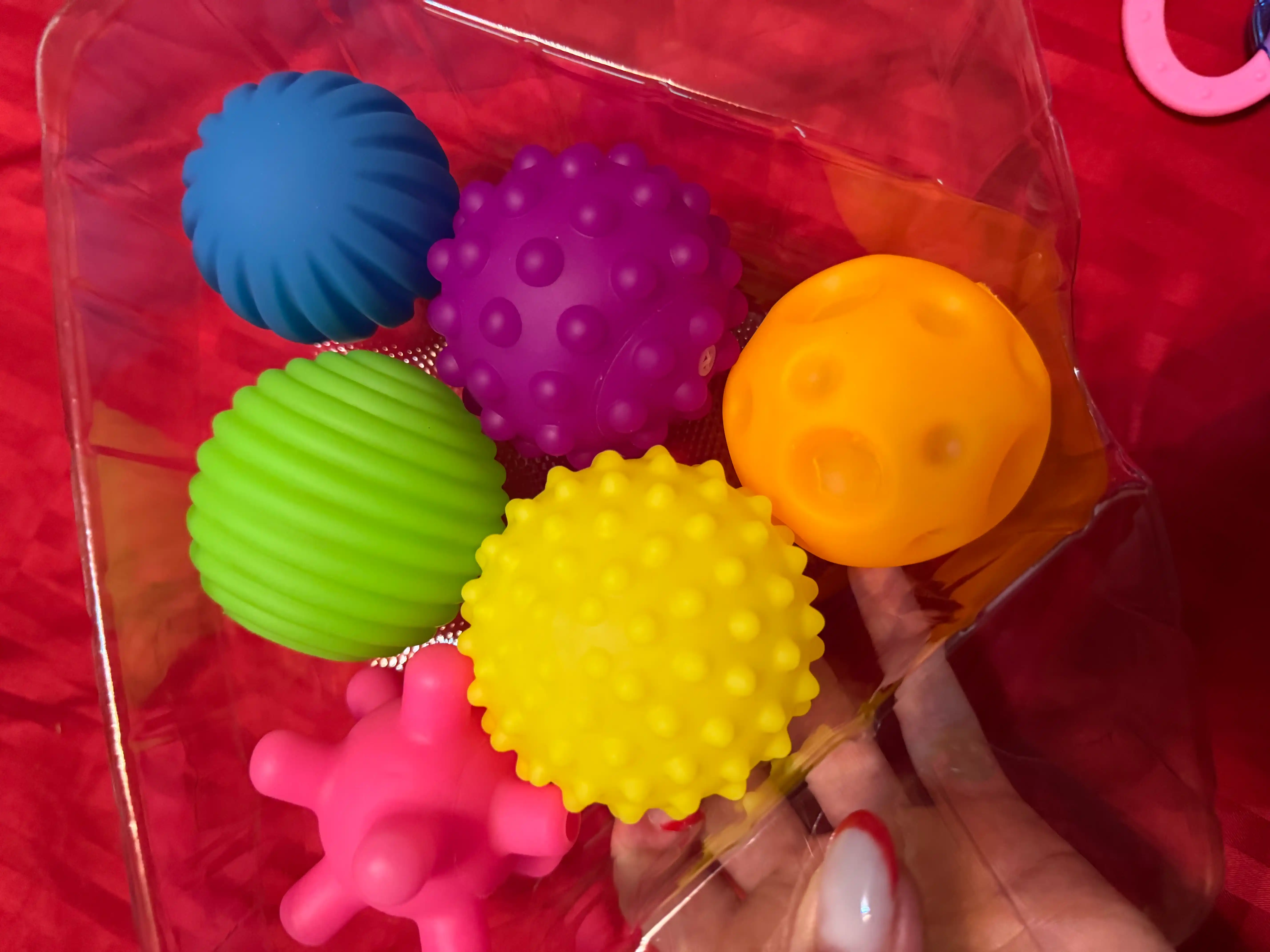 Sensorli yumshoq koptoklar, 6 dona, Soft Balls, rivojlantiruvchi bolalar o’yinchog’i