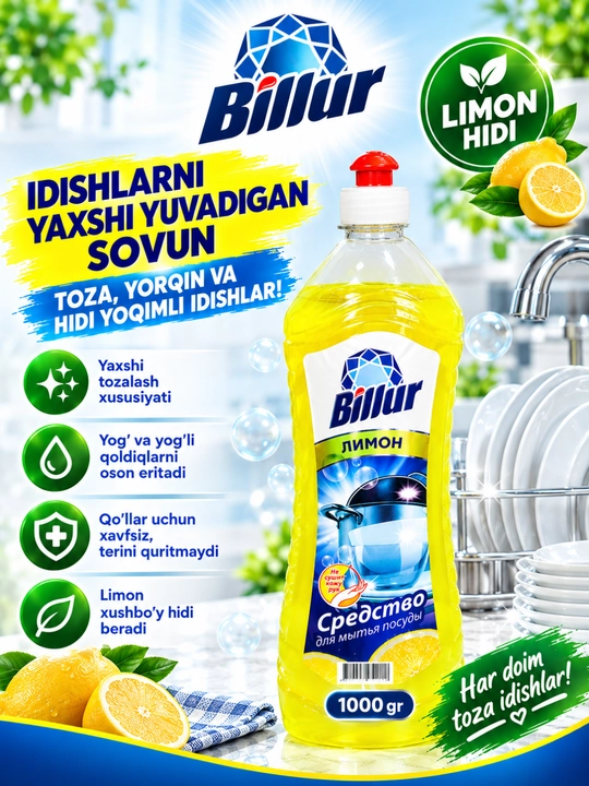 Billur idish yuvish geli - 