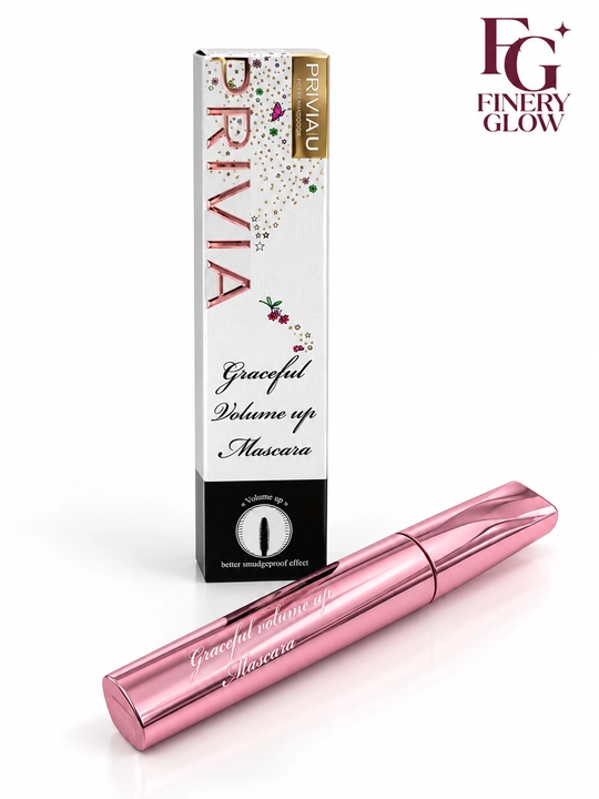 PRIVIA U Graceful Volume Up kiprik tushi, hajm va qayrilish, qora
