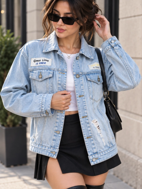 Джинсовая куртка Oversize