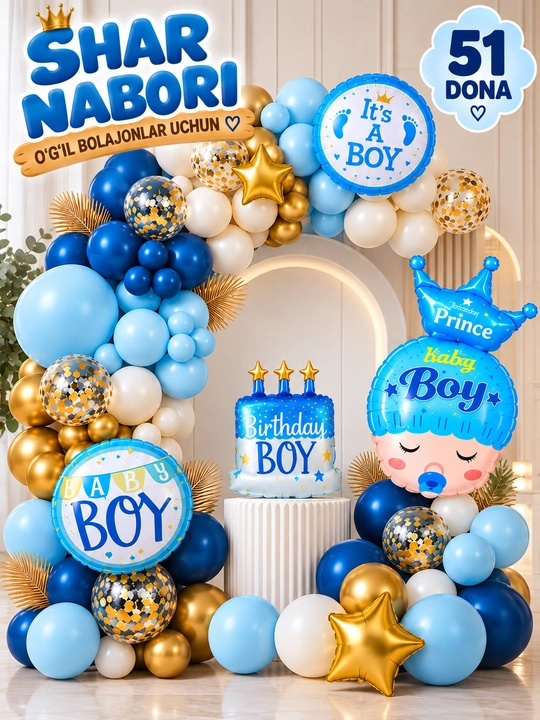 Набор шаров на день рождения Happy Birthday, праздничный декор, набор для фотозоны - 