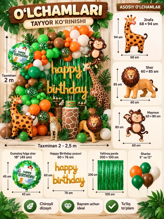 Набор шаров на день рождения Happy Birthday, праздничный декор, набор для фотозоны