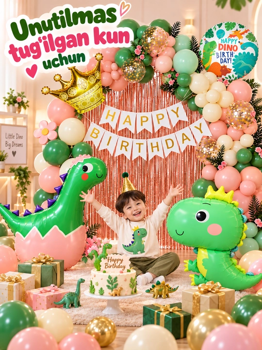 Набор шаров на день рождения Happy Birthday, праздничный декор, набор для фотозоны - 