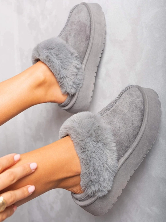 Ayollar uchun qishki UGG etiklar, ichi issiq, yumshoq, platformali uggi etik va tapochka