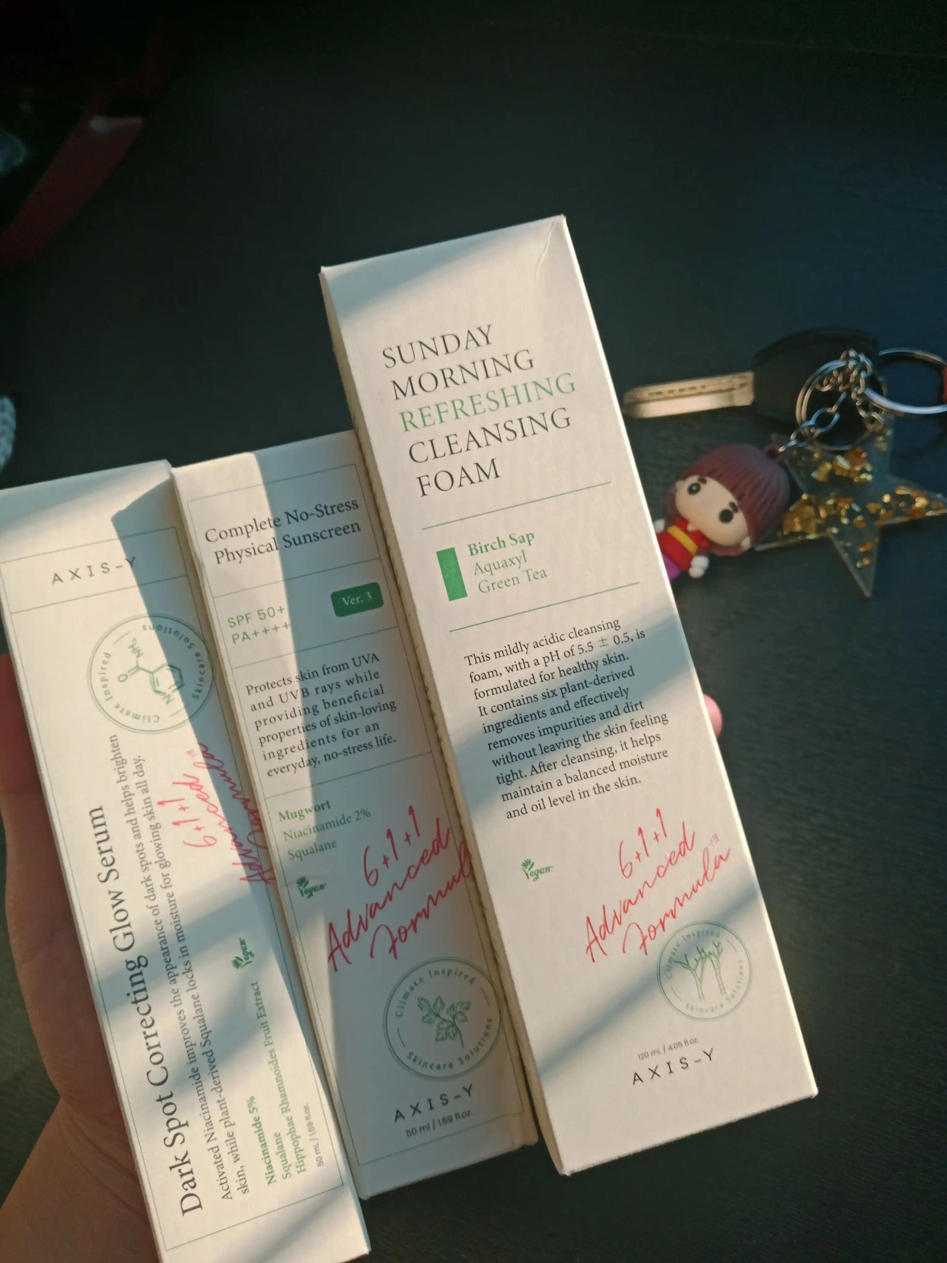 Quyoshdan himoya qiluvchi yengil mineral krem AXIS-Y Physical Sunscreen SPF50+ PA++++,50ml