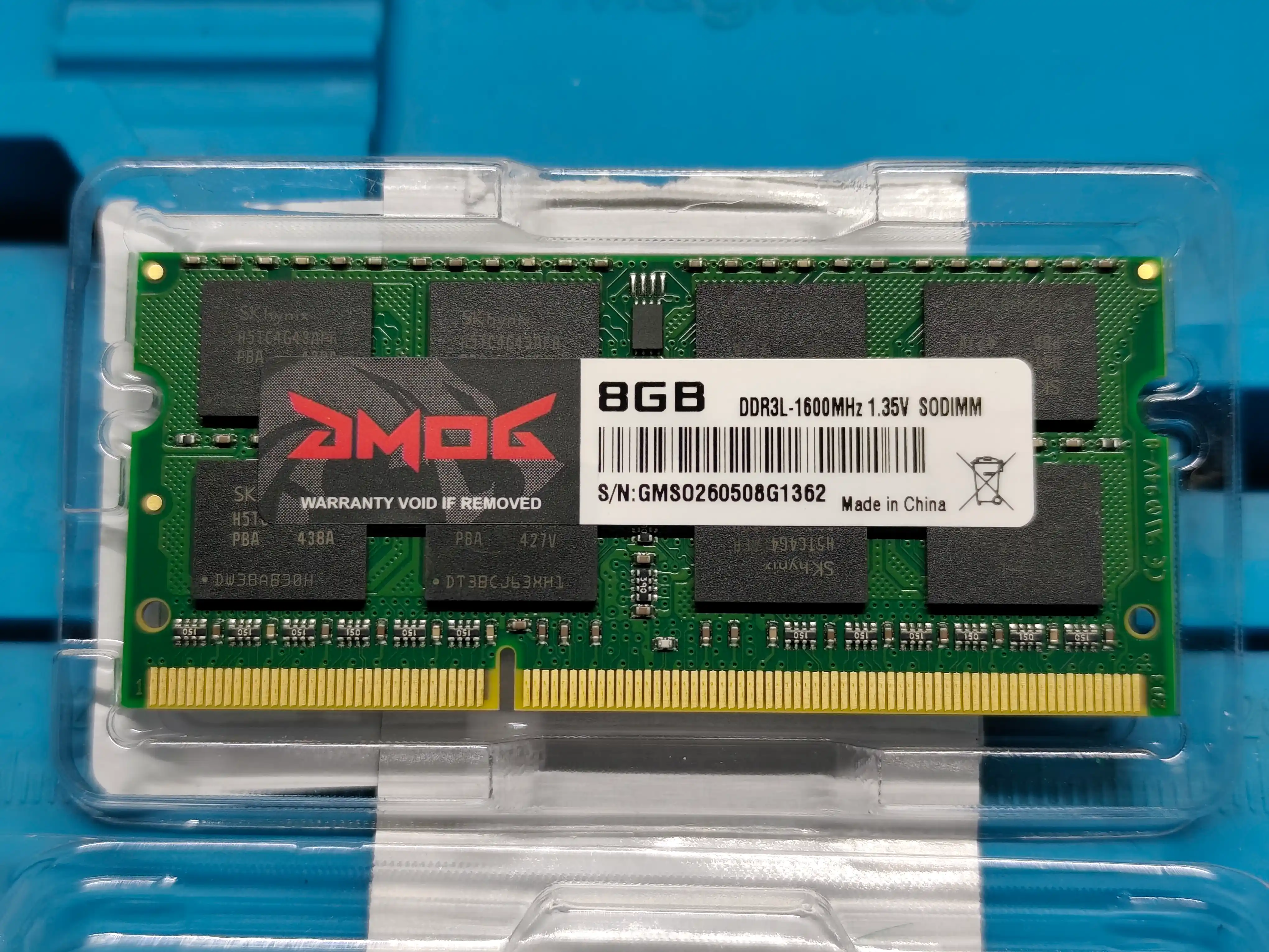 Operativ xotira SODIMM DDR3 4GB 8GB 1600 MHz Kingston, noutbuk uchun OEM