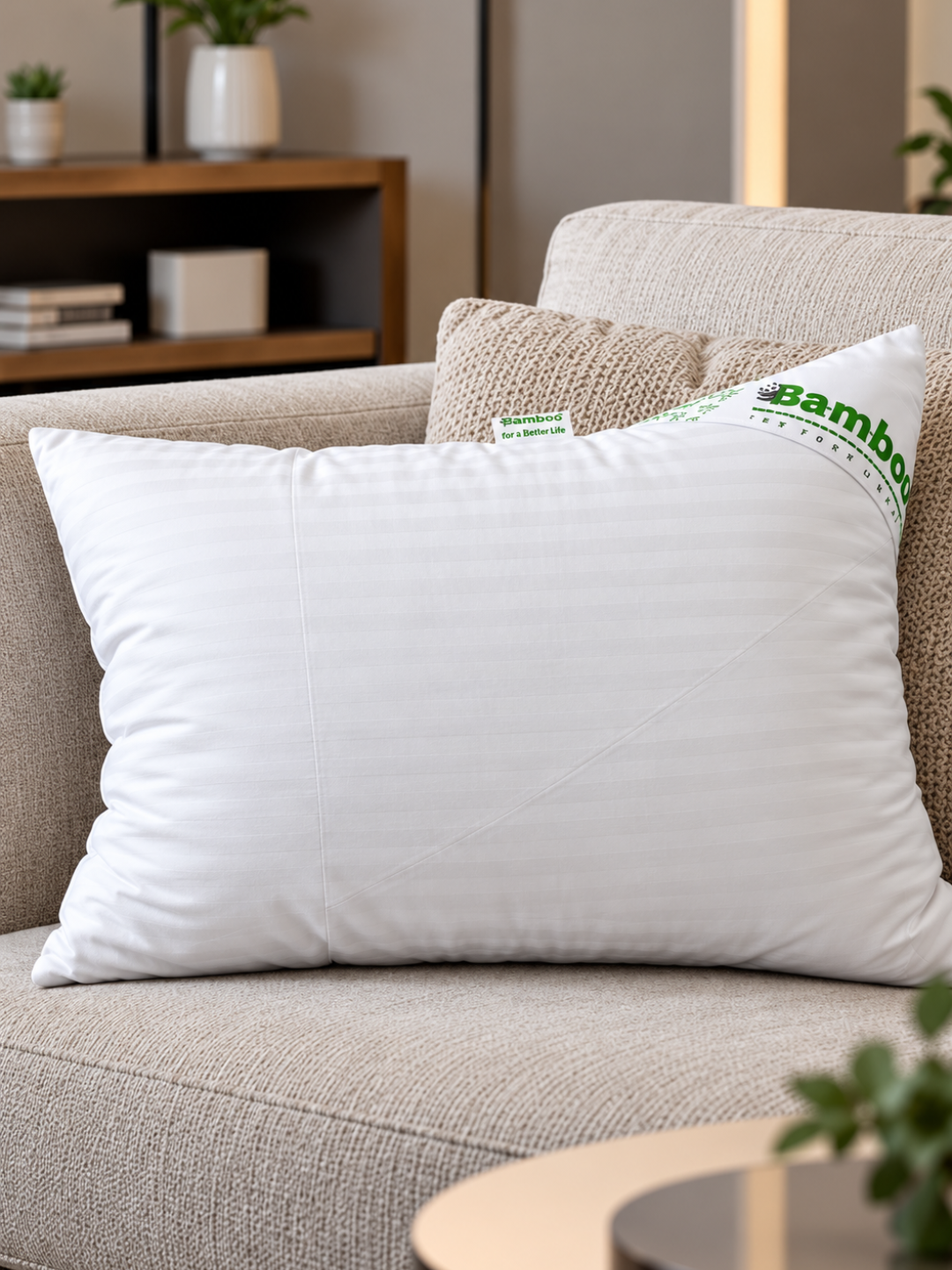Bamboo yostiqlar to‘plami, 50×70 sm, 2 dona