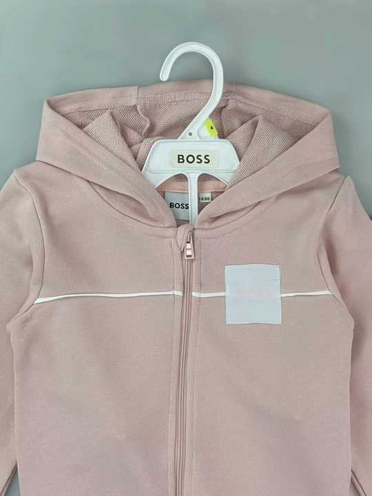 Детский комплект для девочки из 3 предметов: худи, брюки и лонгслив