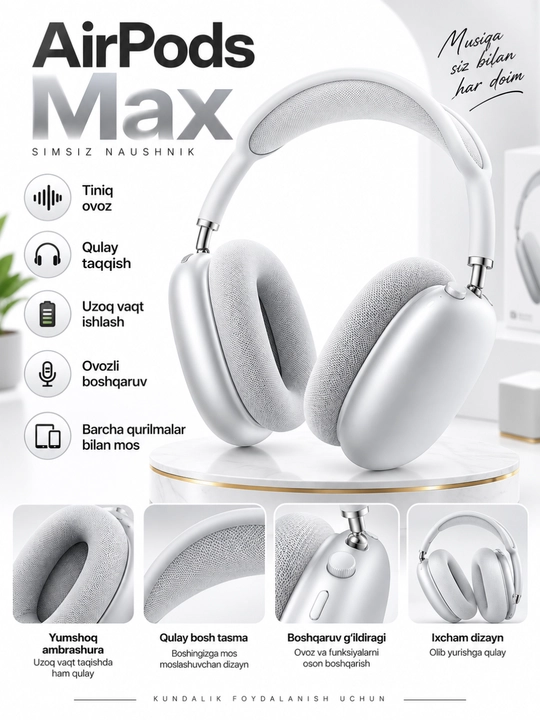 Pods Max 2 quloqchinlari - 