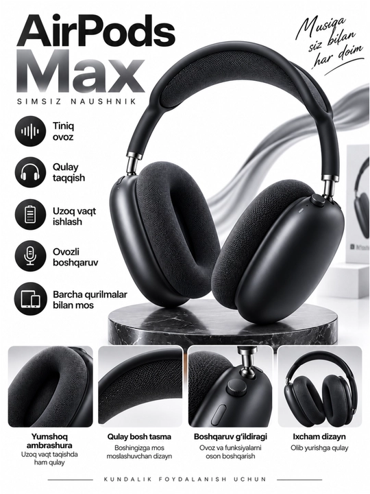 Pods Max 2 quloqchinlari - 