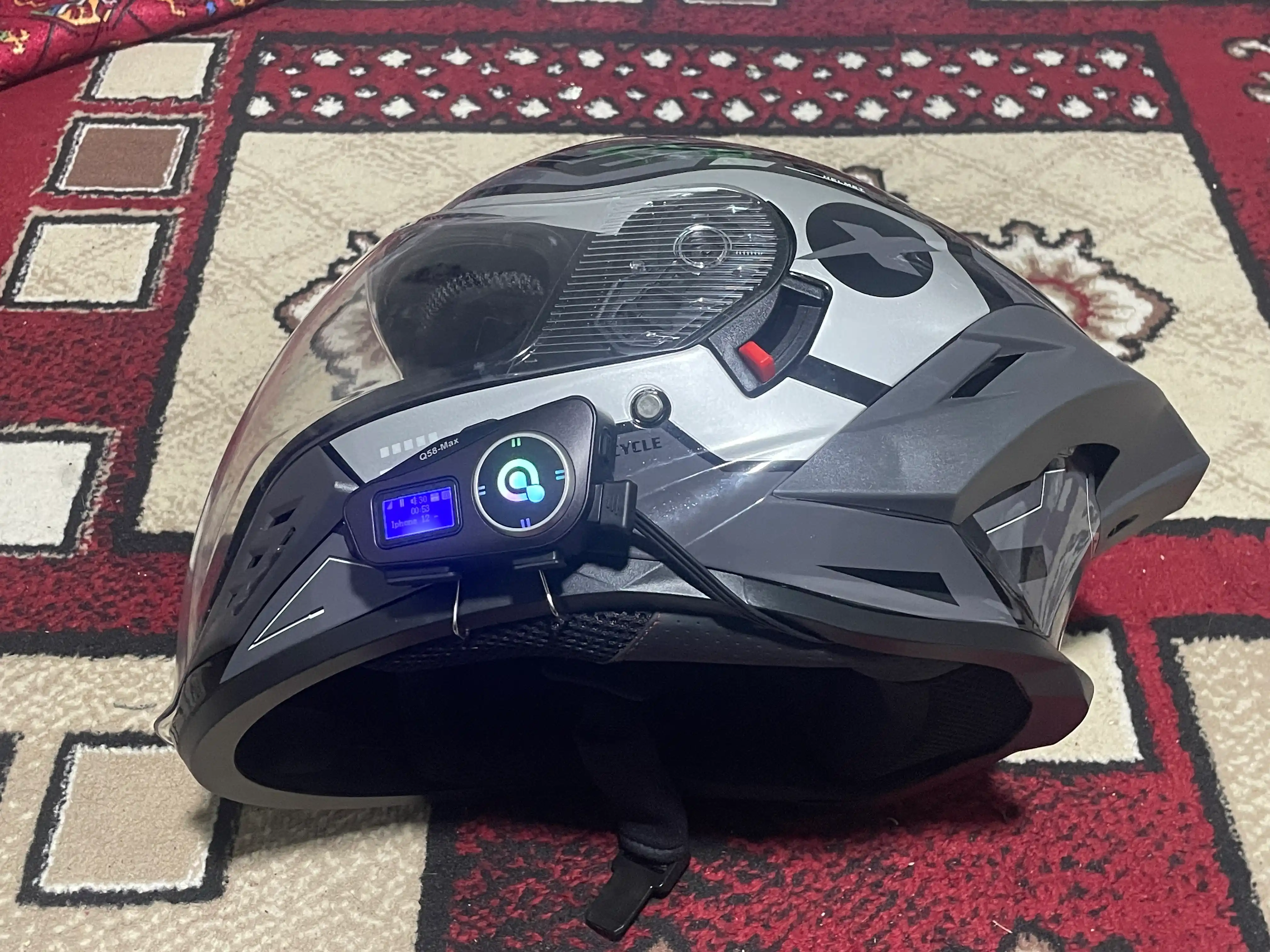 Bluetooth гарнитура для мотошлема Q58-MAX 1000мач