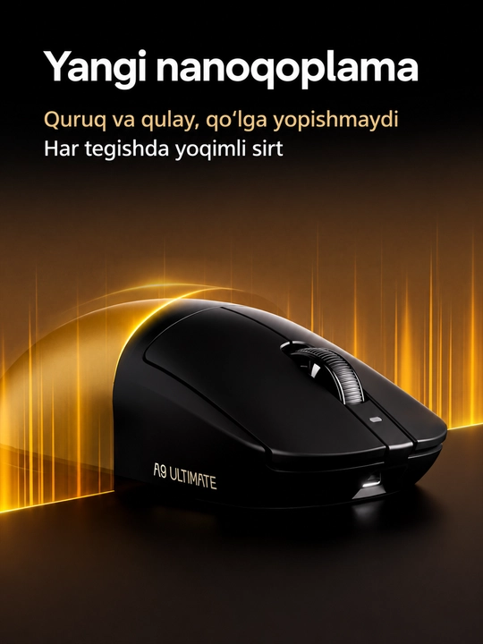 ATK A9 AIR игровая мышь, мышка игровая, беспроводная мышь для компьютера и ноутбука, ПК