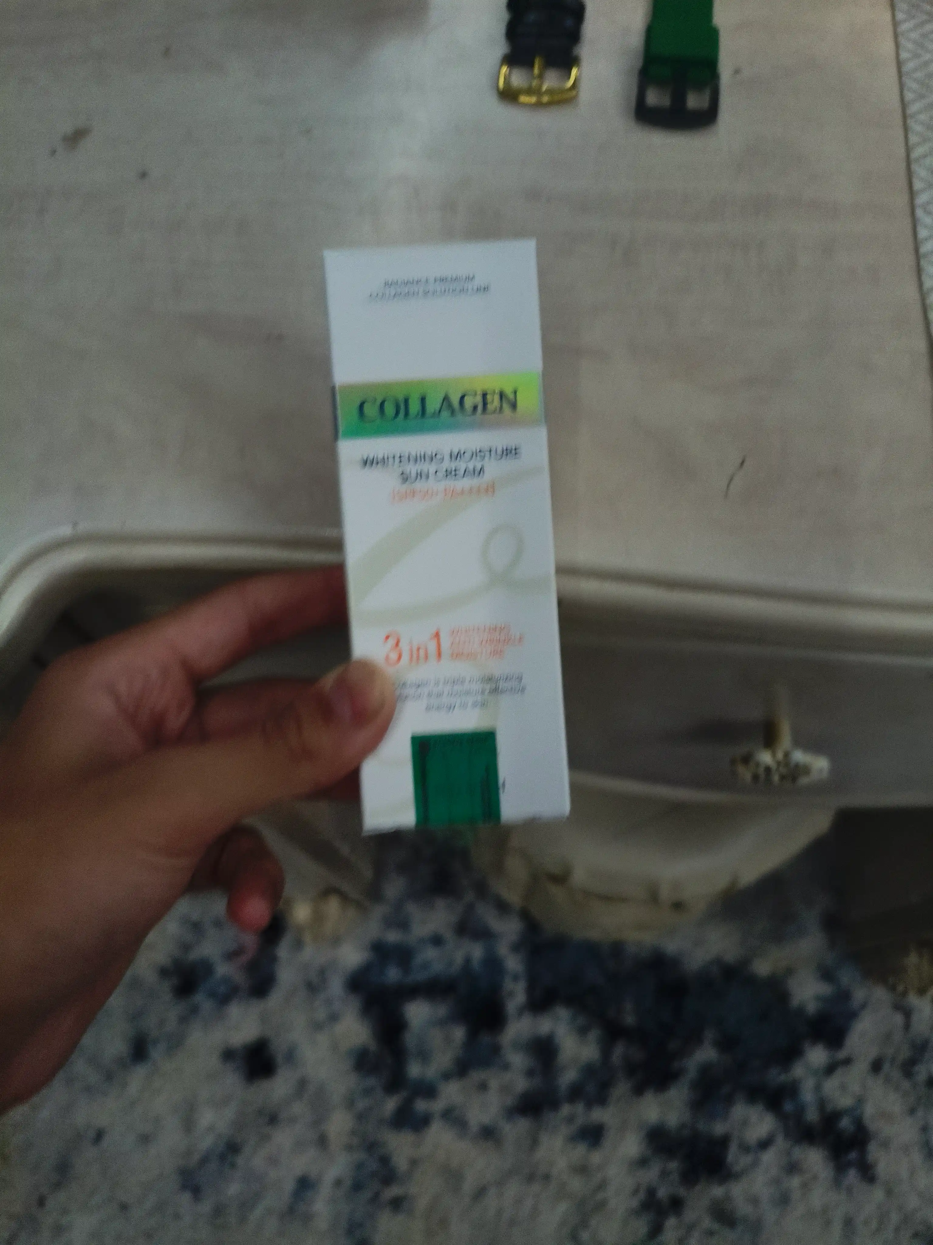 Quyoshdan himoya krem yuz uchun Enough Collagen Whitening Moisture Sun 3in1 SPF50 PA+++