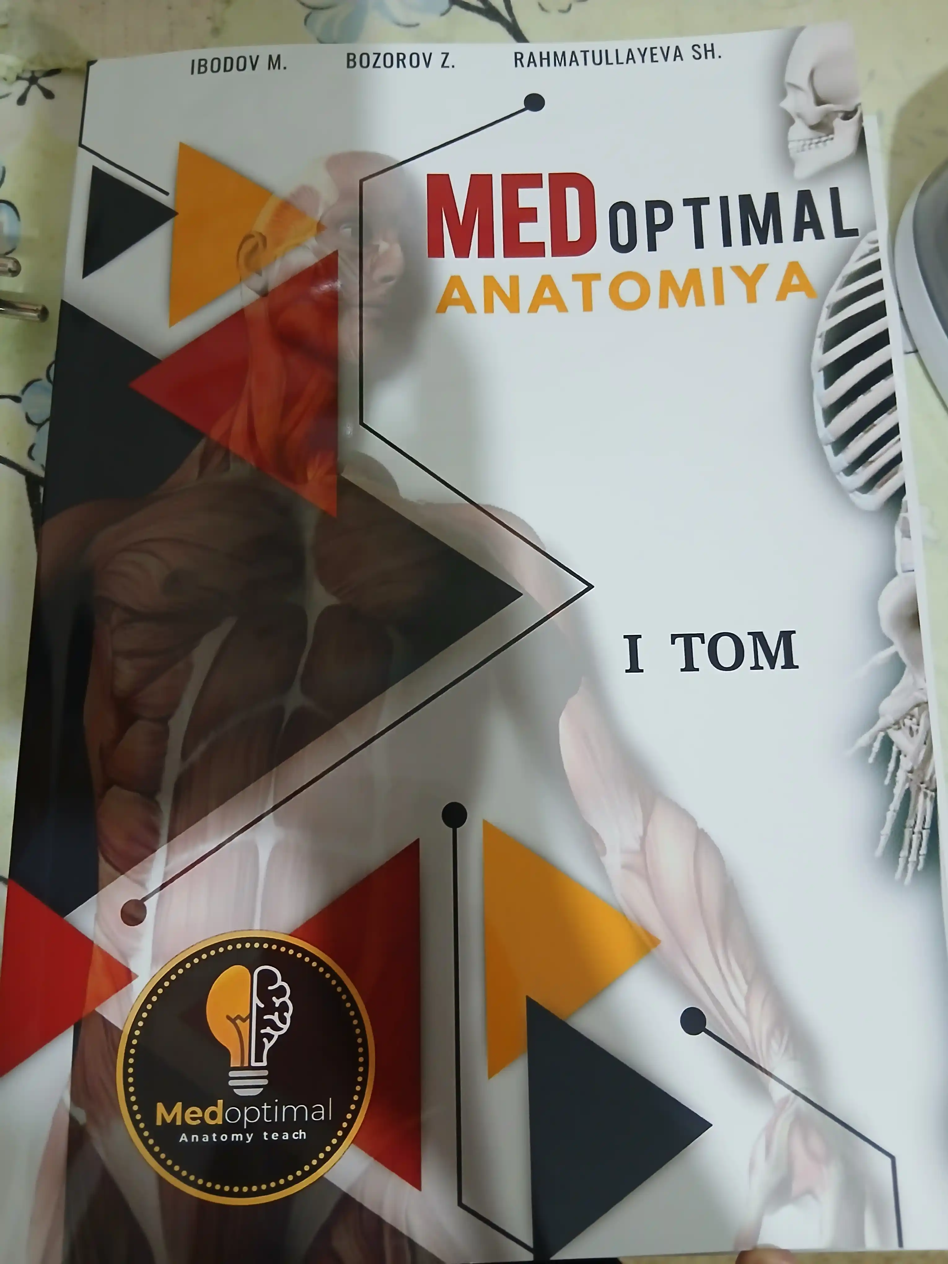 Tibbiyot kitobi, MEDoptimal anatomiya, tibbiyot talabalari uchun darslik, qo‘llanma