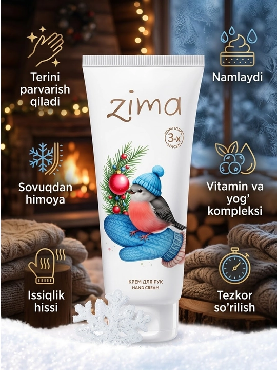 Qo‘l terisini kundalik parvarish qilish uchun mo‘ljallangan oziqlantiruvchi krem - 