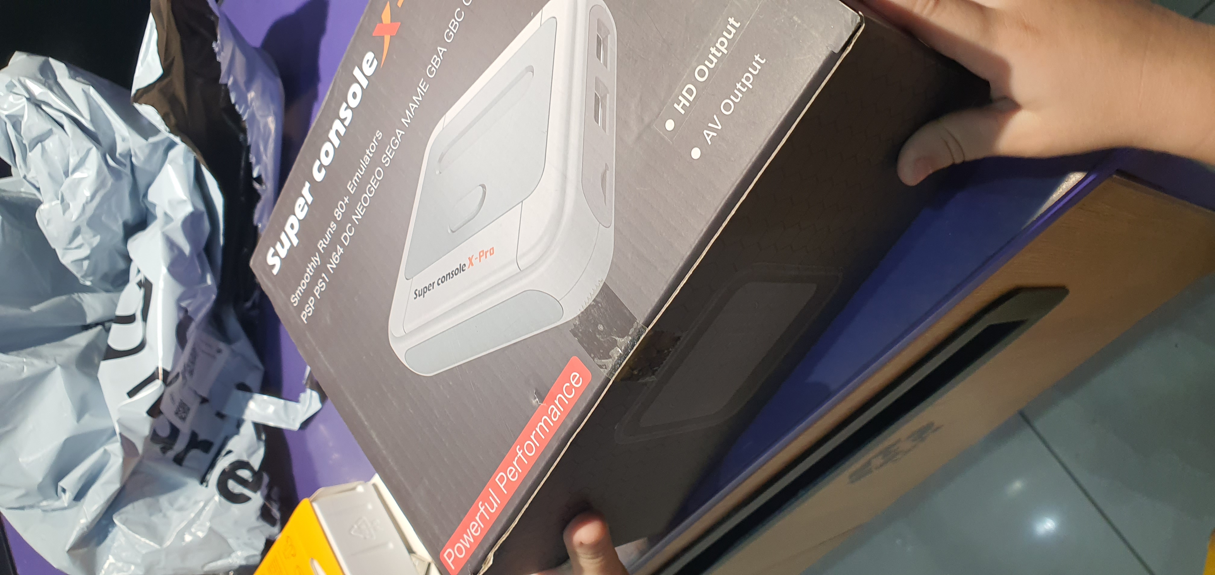 O'yin konsoli TV Box Super Console X Pro, 4K, Game Stick, ikki tomonlama tizim 40000 o'yin