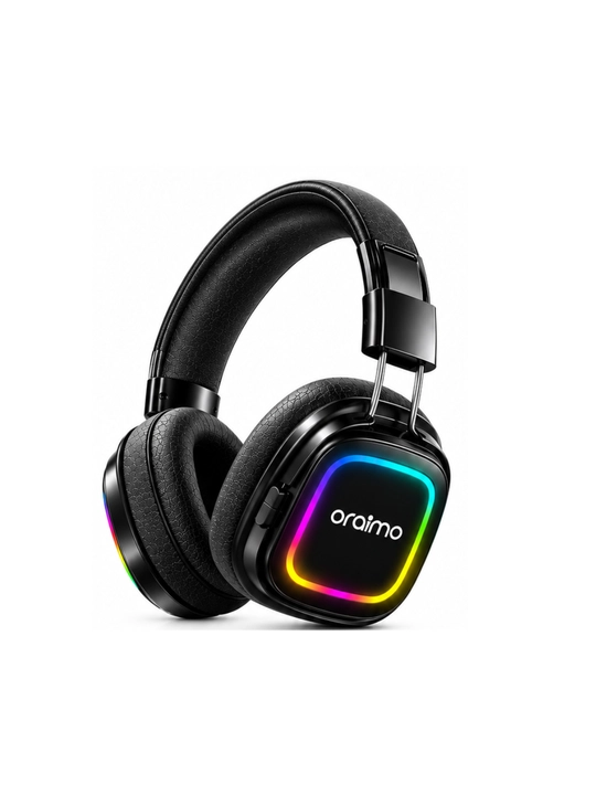 Oraimo TURE R-30 simsiz quloqchin, Bluetooth, RGB yoritish, mikrofon, qora