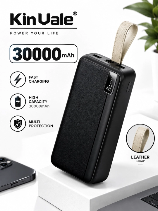 Power Bank M813 30000 mAh, 22.5W tezkor zaryadlash, LCD displeyli tashqi akkumulyator
