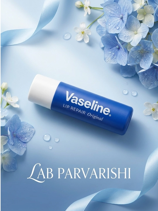 Vaseline lab balzami, namlantiruvchi lab parvarishi, turli variantlar
