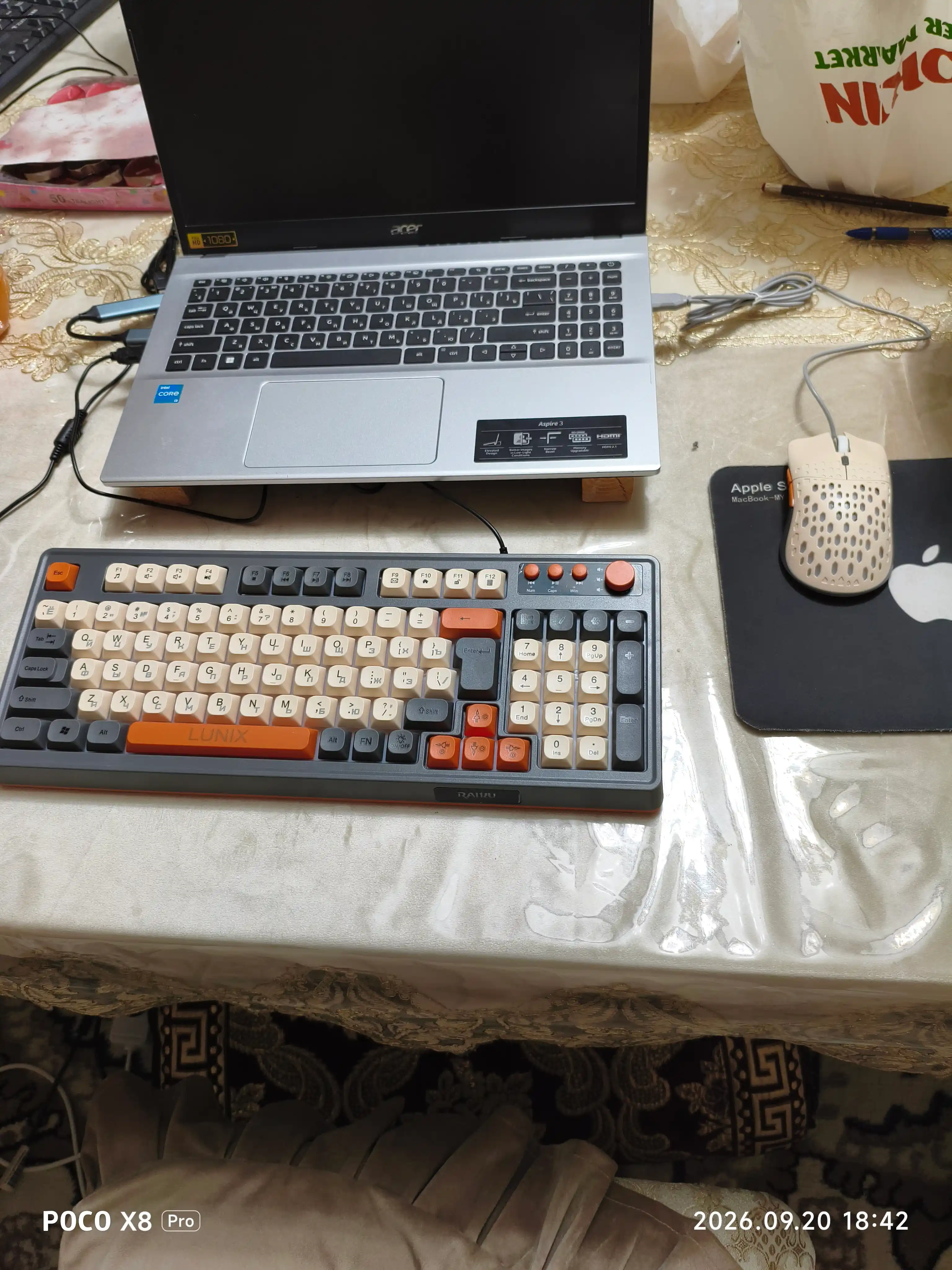 RaikuT98/LUNIX oyin va ofis uchun klaviatura va sichqoncha