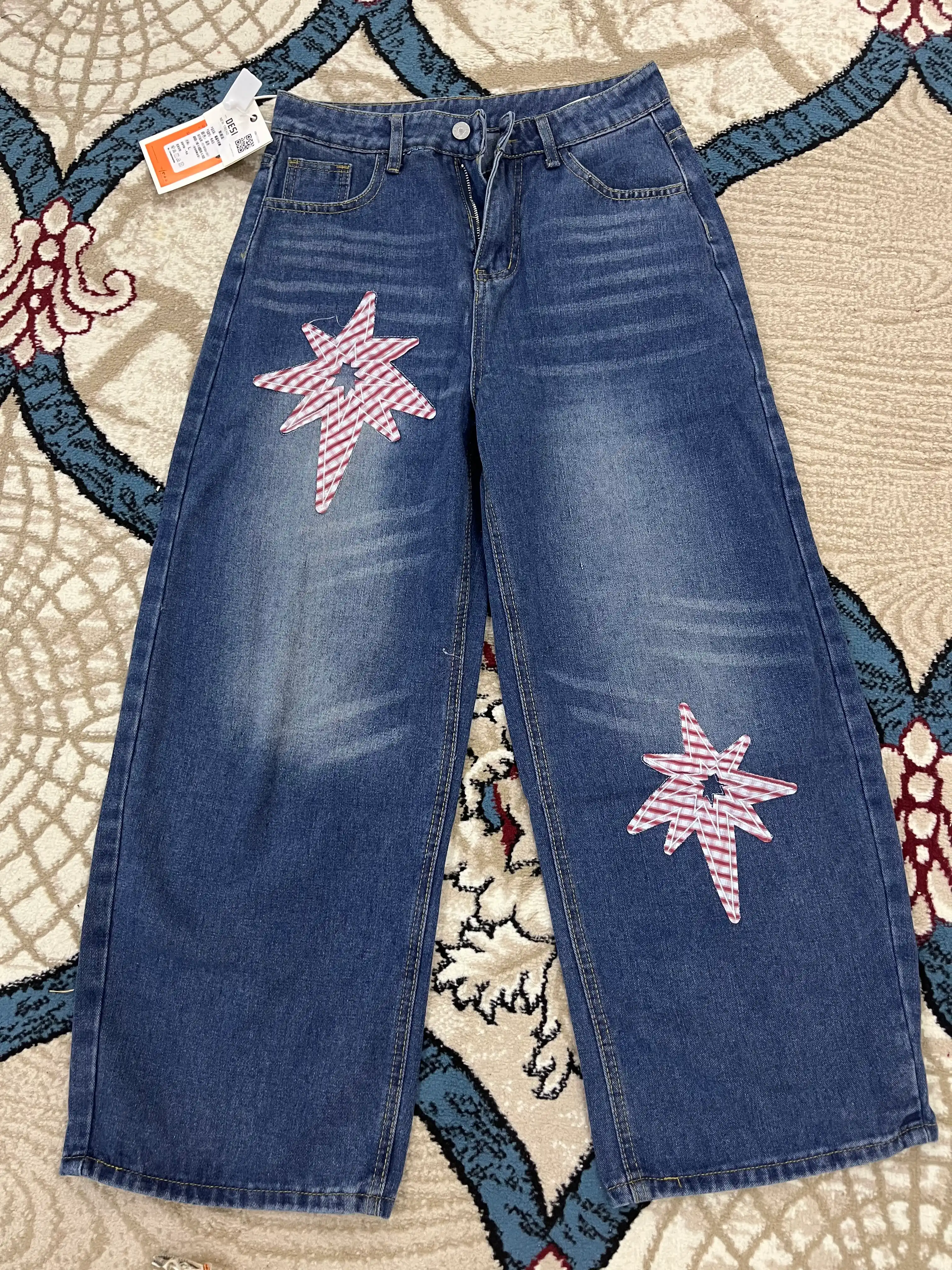 Oversize Baggy ayollar shimi - Ayollar uchun keng jinsilar Y2K