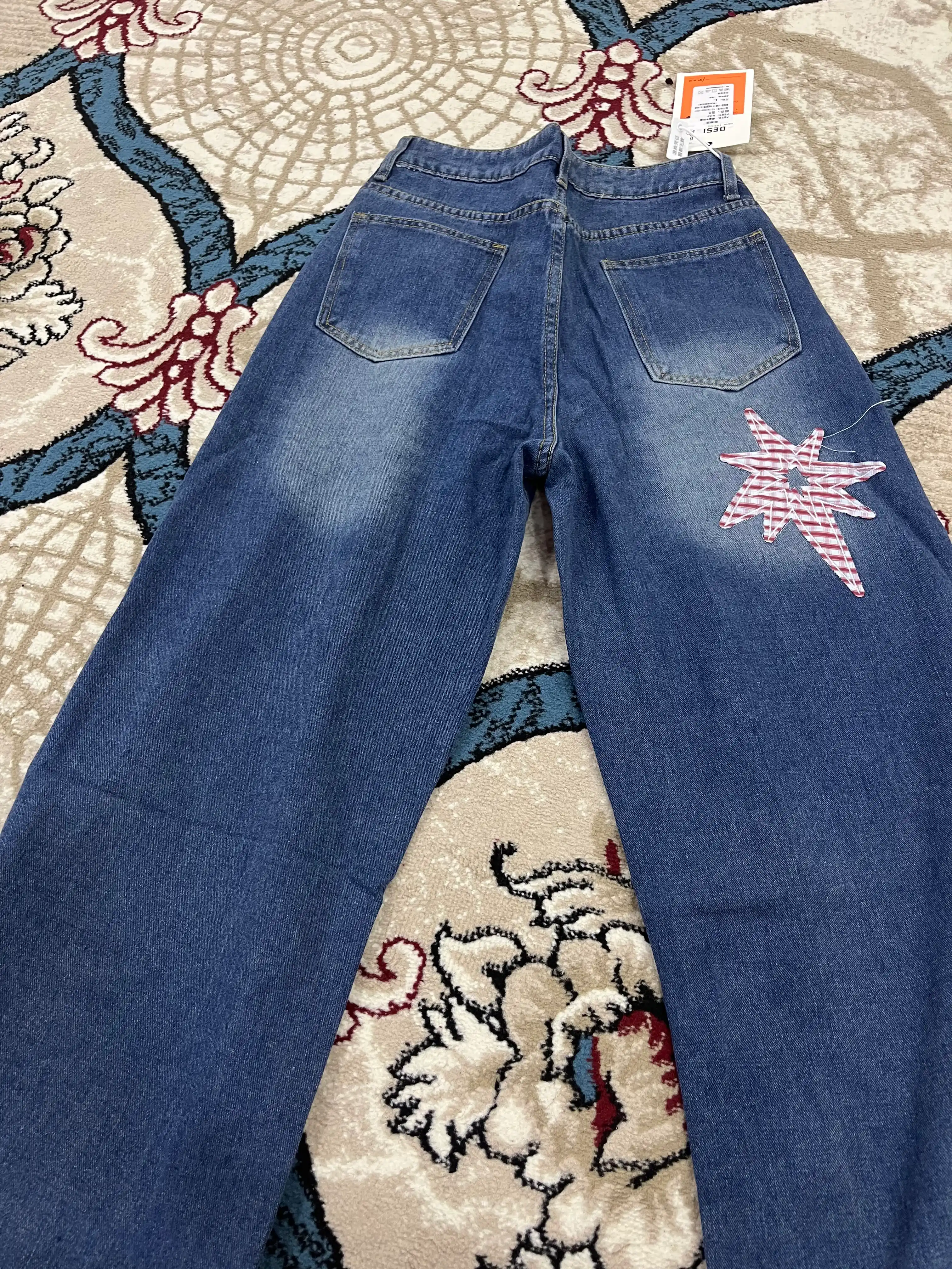 Oversize Baggy ayollar shimi - Ayollar uchun keng jinsilar Y2K
