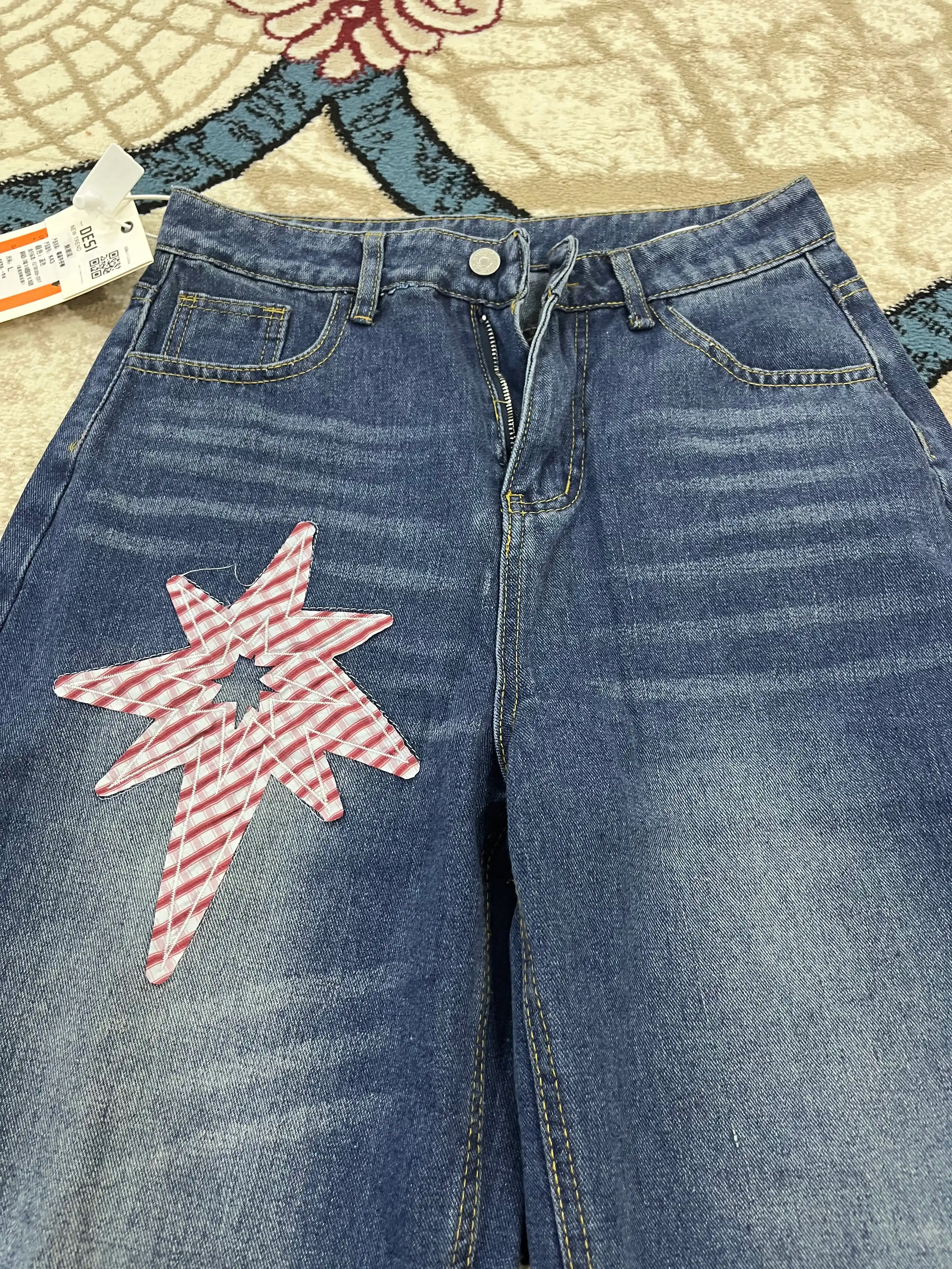 Oversize Baggy ayollar shimi - Ayollar uchun keng jinsilar Y2K