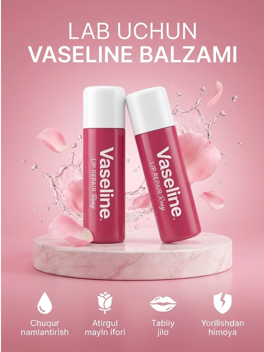 Бальзам для губ Vaseline, увлажняющий уход за губами, разные варианты
