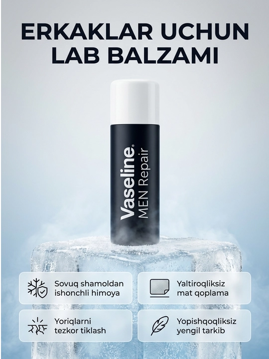 Бальзам для губ Vaseline, увлажняющий уход за губами, разные варианты