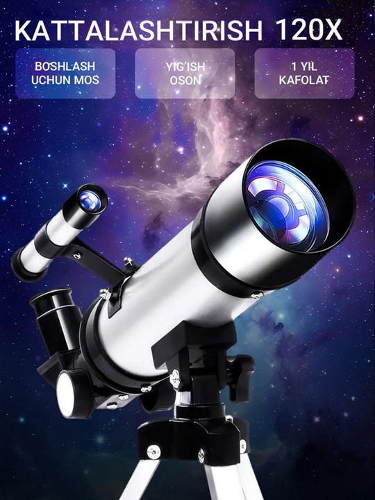 Astronomik teleskop, yangi boshlovchilar uchun - 