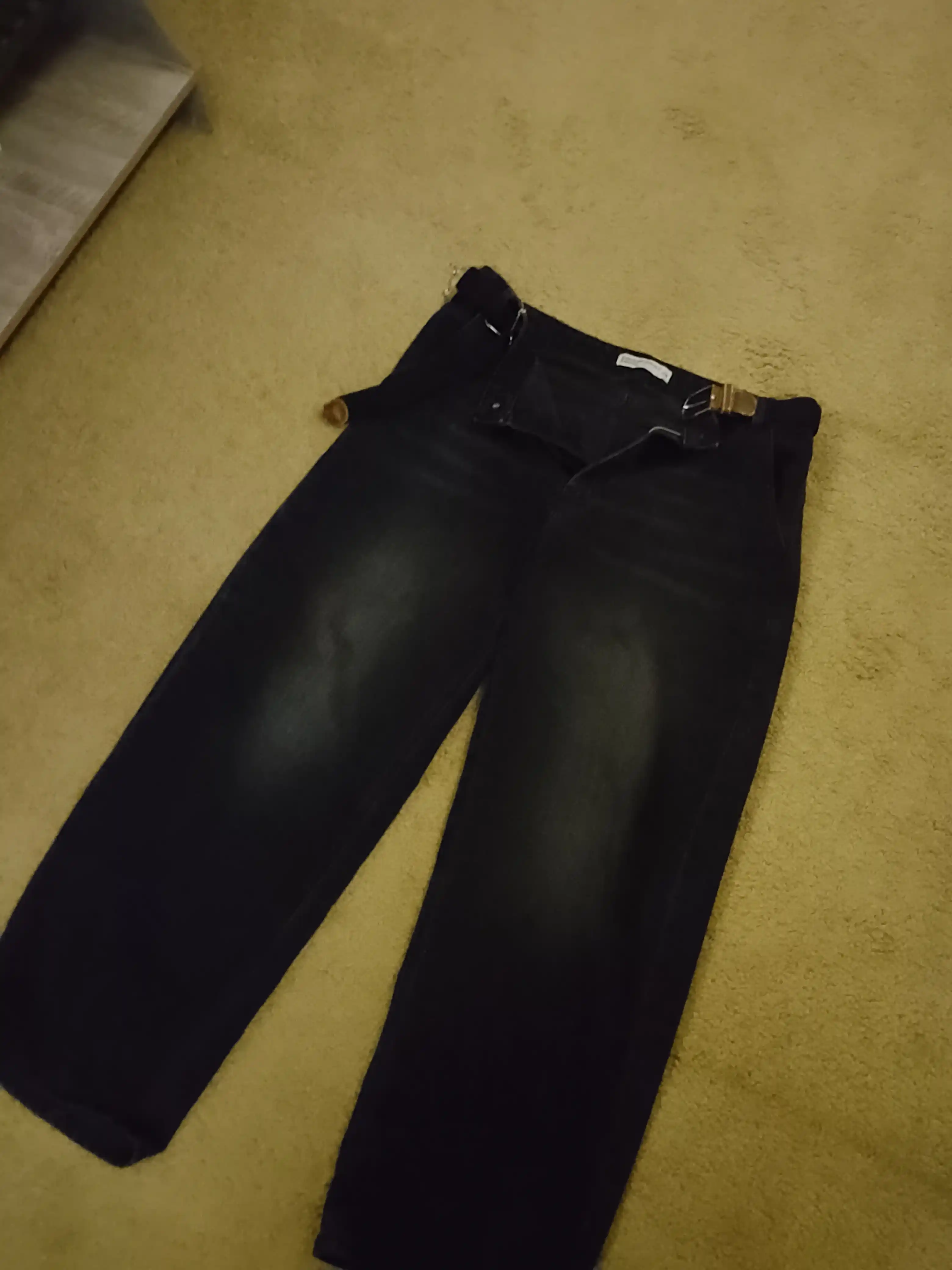 Keng jinsi shimlar y2k baggi oversize sk8 UNI
