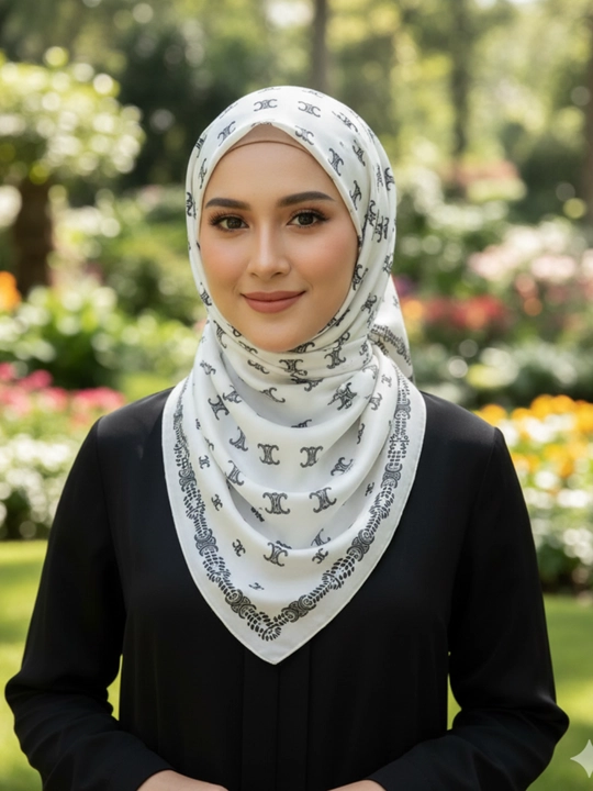 Ayollar uchun atlas hijob ro‘mol, naqshli sharf, zamonaviy ayollar ro‘moli