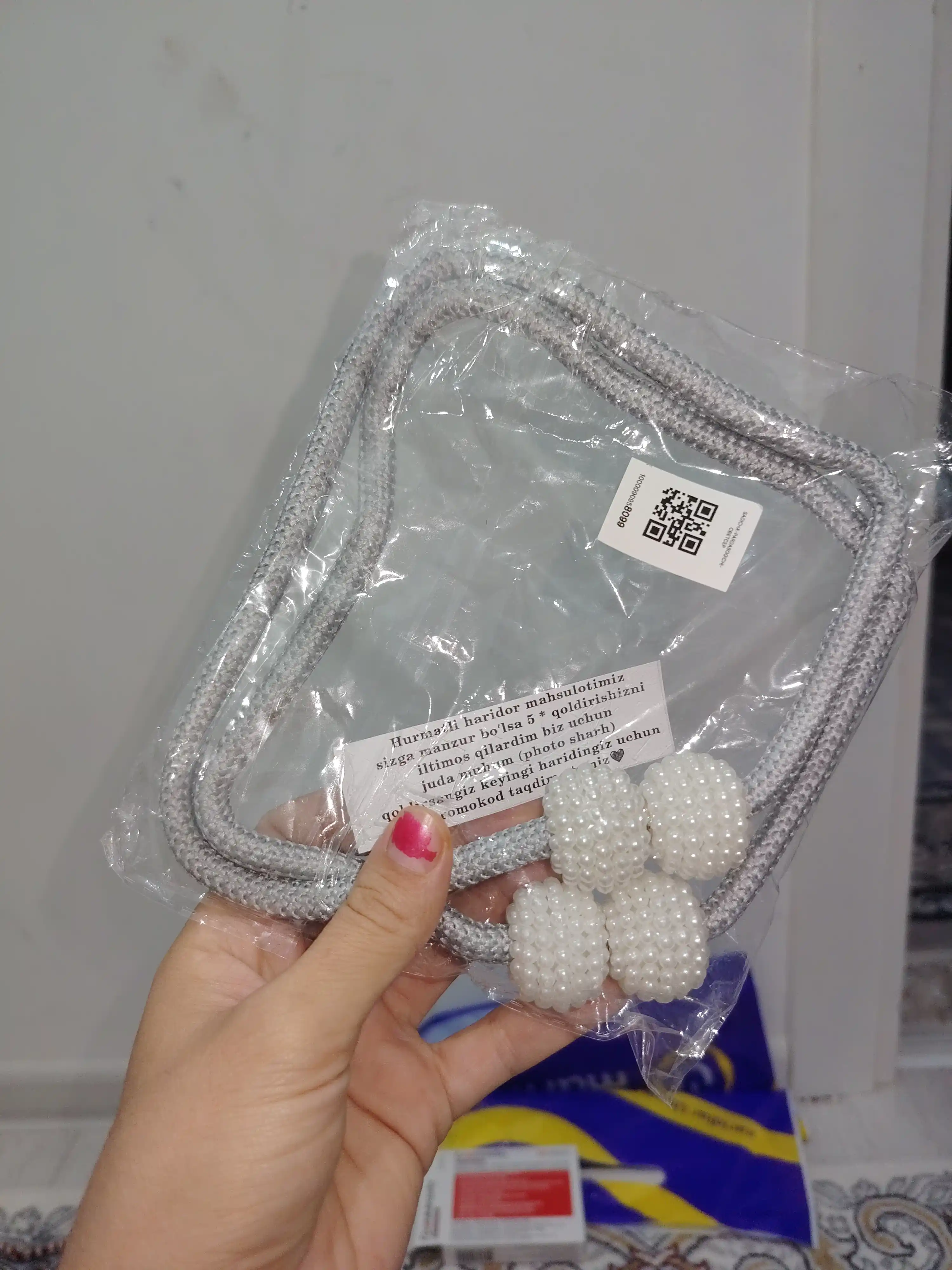 Magnit parda bog`ichlari, parda ushlagichi paketda 2 dona