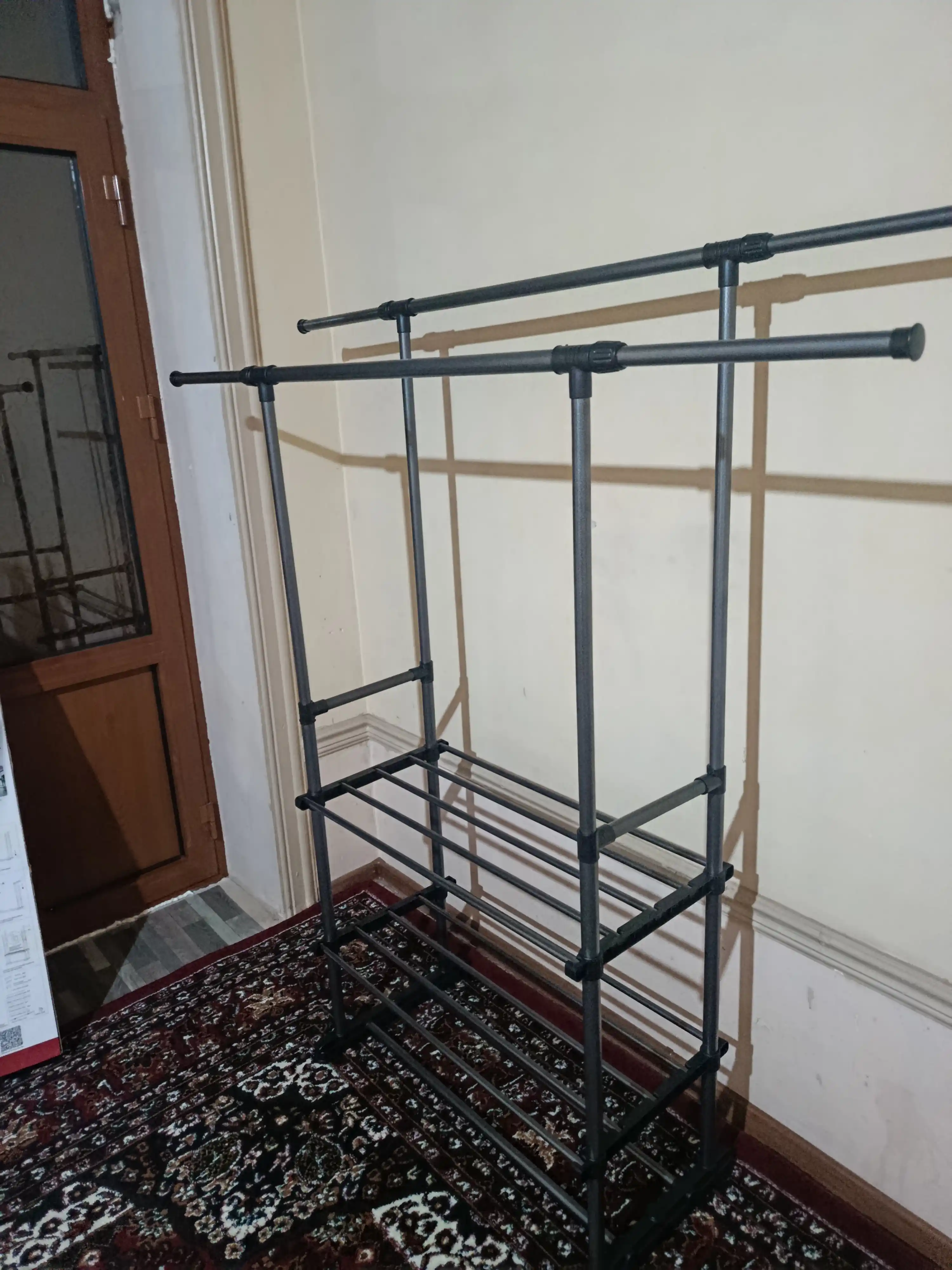 Kiyim ilgich metall, oyoq kiyim uchun javon, poyabzal tokchasi veshalka