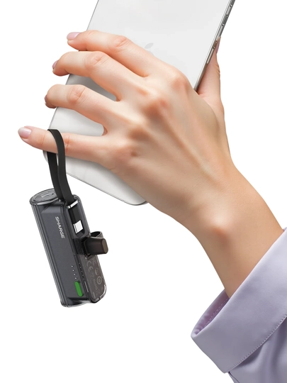 Повербанк SHARGE Flow Mini 2, 5000 мА·ч, 22,5 Вт, USB-C и Lightning