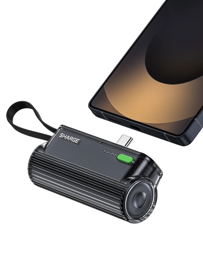 Повербанк SHARGE Flow Mini 2, 5000 мА·ч, 22,5 Вт, USB-C и Lightning