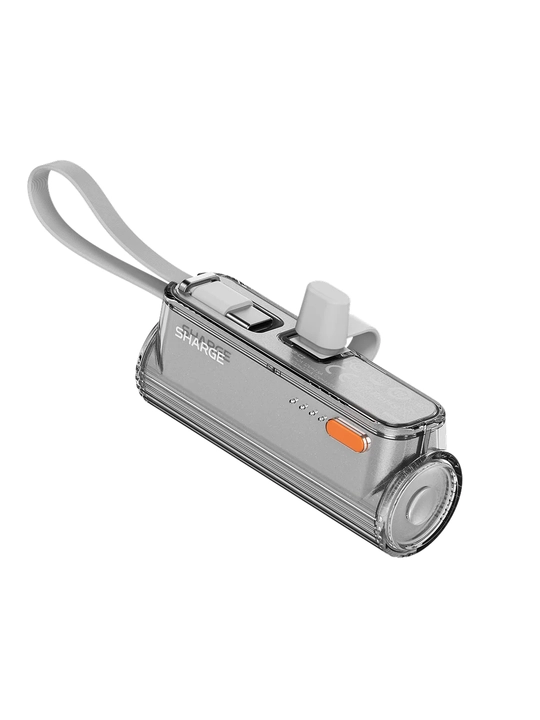 Powerbank SHARGE Flow Mini 2, 5000 mAh, 22,5 W, USB-C va Lightning