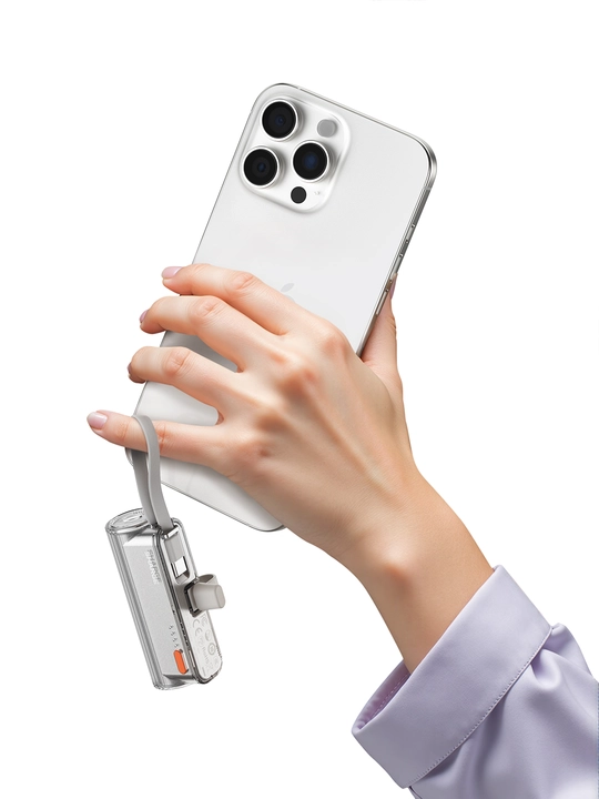 Powerbank SHARGE Flow Mini 2, 5000 mAh, 22,5 W, USB-C va Lightning
