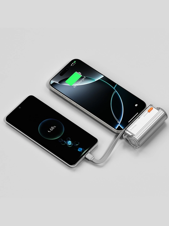 Powerbank SHARGE Flow Mini 2, 5000 mAh, 22,5 W, USB-C va Lightning