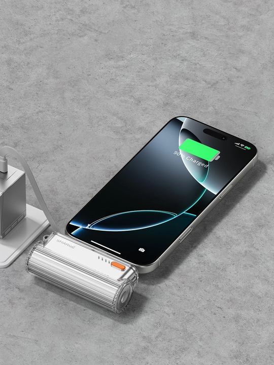 Powerbank SHARGE Flow Mini 2, 5000 mAh, 22,5 W, USB-C va Lightning
