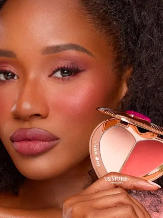 Charlotte Tilbury Ixcham 2 ta 1 da paletka - yurak shaklidagi upa va qizillik
