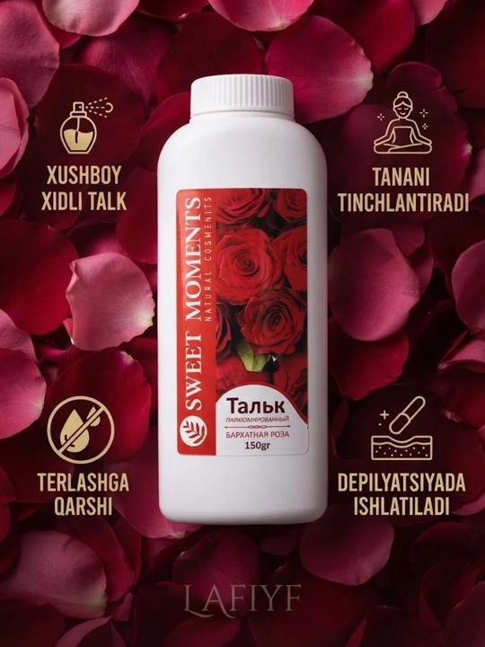 Tana uchun talk - yumshoq va qulay kundalik parvarish vositasi - 