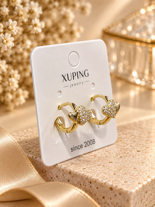 Серьги Xuping для девочек — гипоаллергенные, из нержавеющей стали