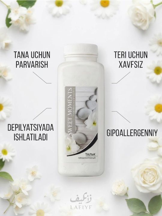 Talk Pudrasi — Tana va Oyoqlar uchun Yumshoq Parvarish - 