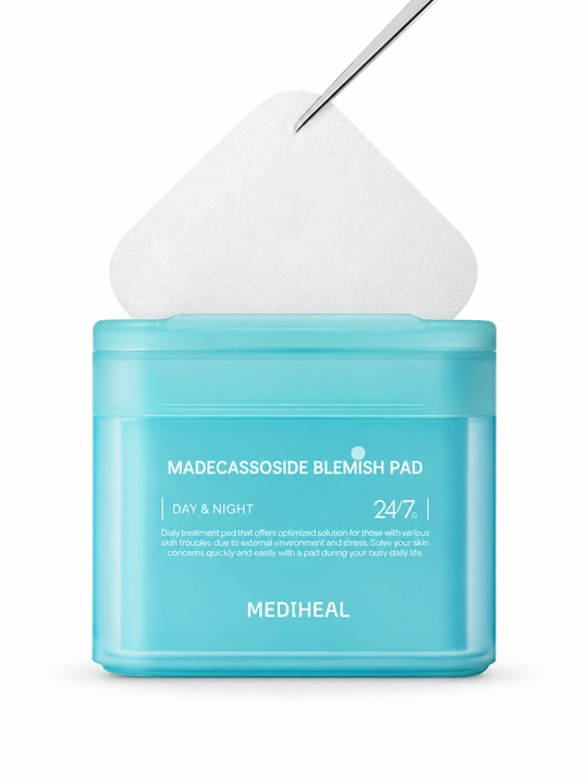 MEDIHEAL Madecassoside Blemish Pad yuz uchun toner padlar, 100 dona / 170 ml - 