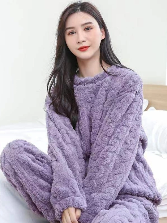 Пижама женская, пижама со штанами, мягкая плюшевая пижама, oversize S-XXL