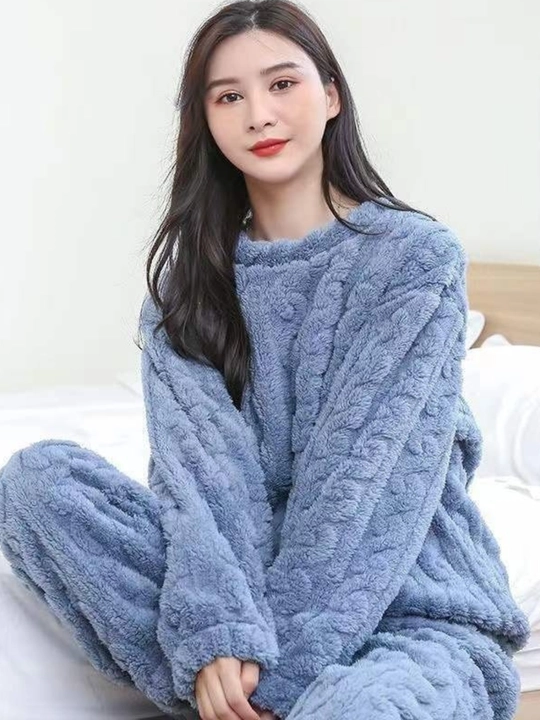 Пижама женская, пижама со штанами, мягкая плюшевая пижама, oversize S-XXL